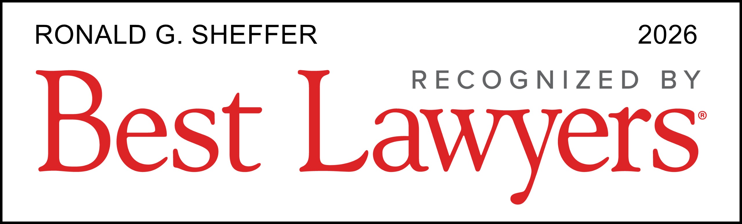 Best Lawyers - Ronald G. Sheffer